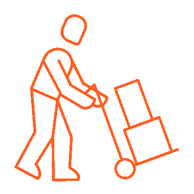 Integrated end-to-end services animated icon